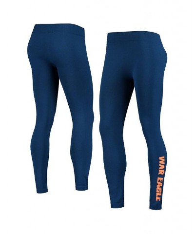 Women's Navy Auburn Tigers Fleece Lined 2.0 Leggings Blue $19.75 Pants