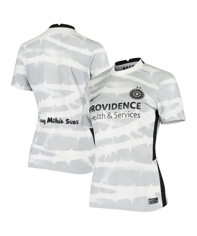 Women's White Portland Thorns FC 2020 Replica Stadium Away Jersey White $46.00 Jersey