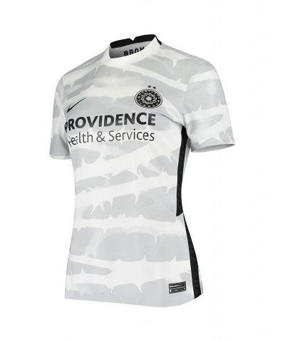 Women's White Portland Thorns FC 2020 Replica Stadium Away Jersey White $46.00 Jersey