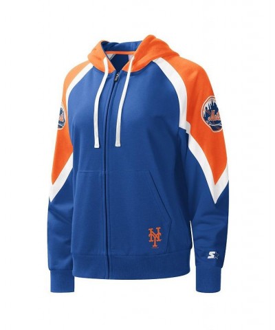 Women's Royal Orange New York Mets Hail Mary Full-Zip Hoodie Royal, Orange $42.75 Sweatshirts