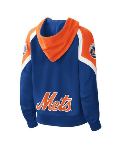 Women's Royal Orange New York Mets Hail Mary Full-Zip Hoodie Royal, Orange $42.75 Sweatshirts