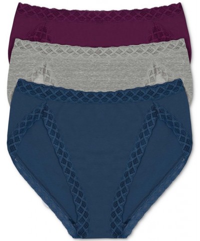 Bliss French Cut 3-Pack Brief 152058MP Jewel Violet / Heather Grey / Cruise $16.30 Panty