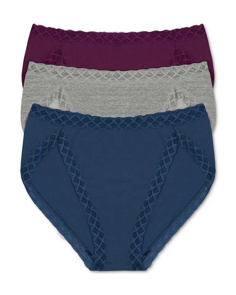 Bliss French Cut 3-Pack Brief 152058MP Jewel Violet / Heather Grey / Cruise $16.30 Panty