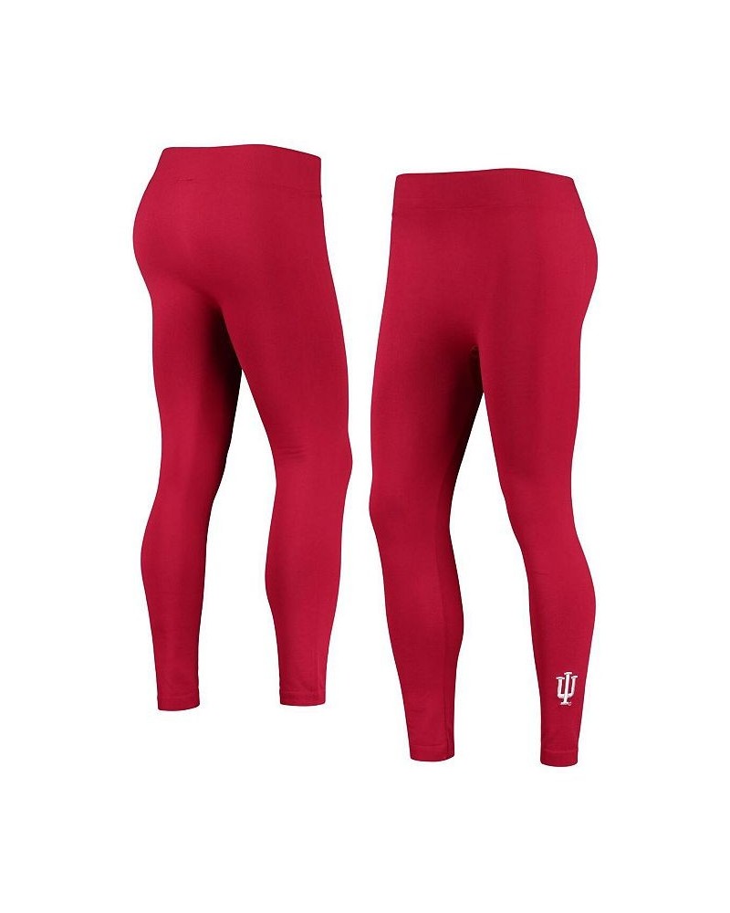 Women's Crimson Indiana Hoosiers Fleece-Lined Leggings Crimson $19.24 Pants