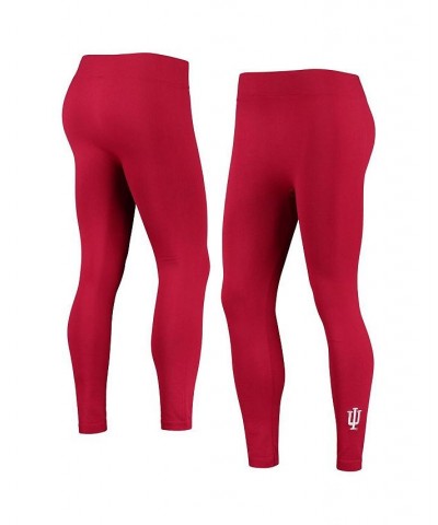 Women's Crimson Indiana Hoosiers Fleece-Lined Leggings Crimson $19.24 Pants