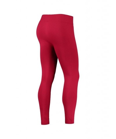 Women's Crimson Indiana Hoosiers Fleece-Lined Leggings Crimson $19.24 Pants