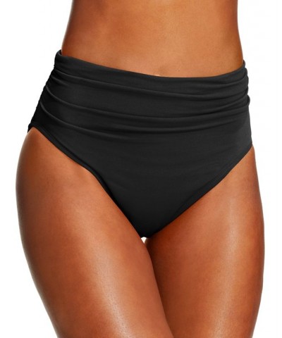 Ruched Swim Brief Bottoms Black $48.40 Swimsuits