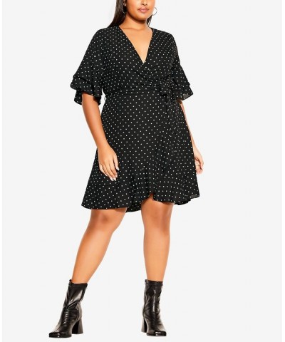 Plus Size Trendy Isabella Print Dress Dainty Spot $54.45 Dresses