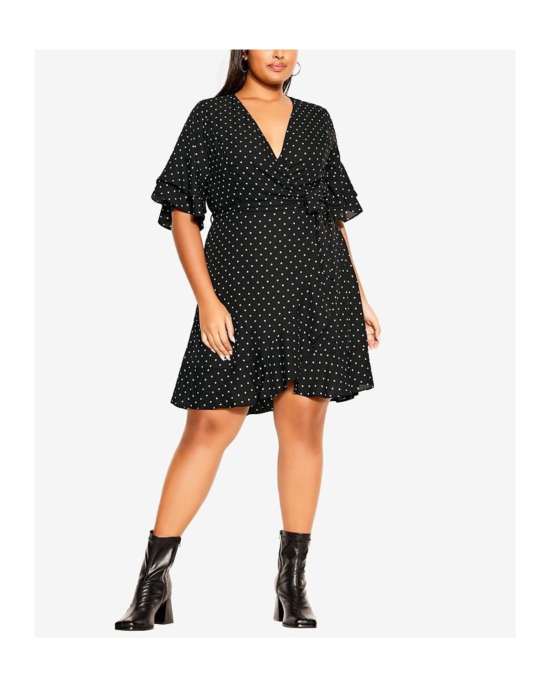 Plus Size Trendy Isabella Print Dress Dainty Spot $54.45 Dresses