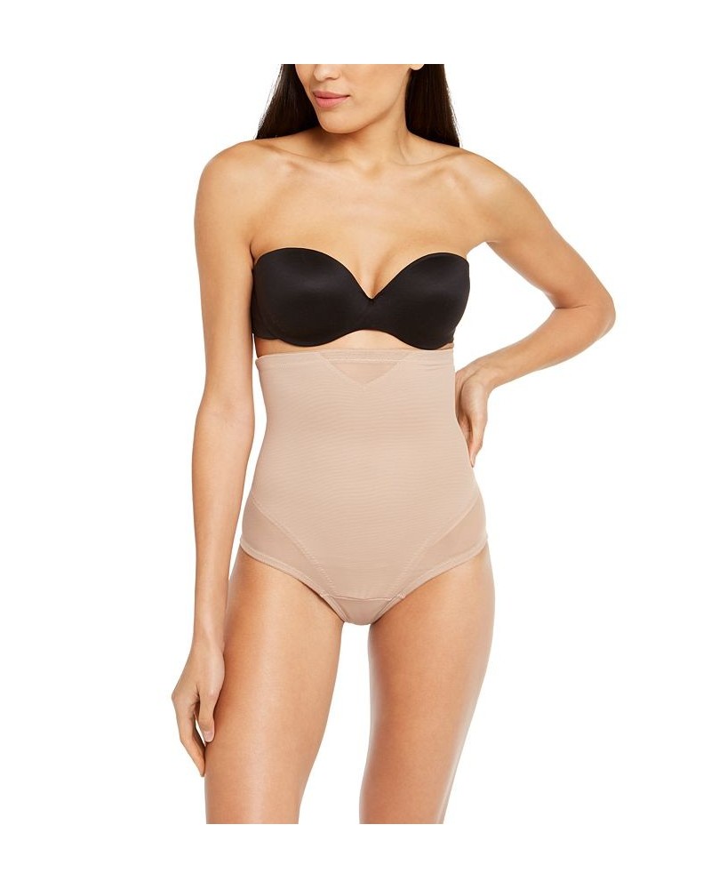 Women's Extra Firm Tummy-Control High-Waist Sheer Thong 2778 Tan/Beige $29.70 Shapewear