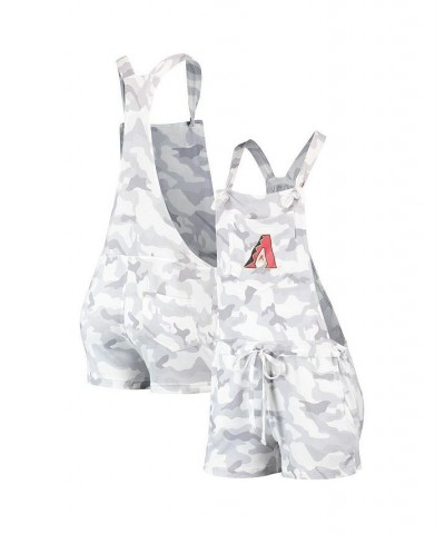 Women's Gray Arizona Diamondbacks Camo Overall Romper Gray $30.24 Shorts