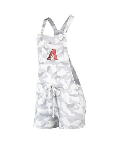 Women's Gray Arizona Diamondbacks Camo Overall Romper Gray $30.24 Shorts