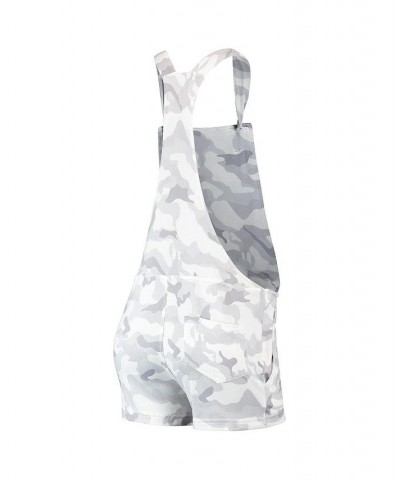 Women's Gray Arizona Diamondbacks Camo Overall Romper Gray $30.24 Shorts