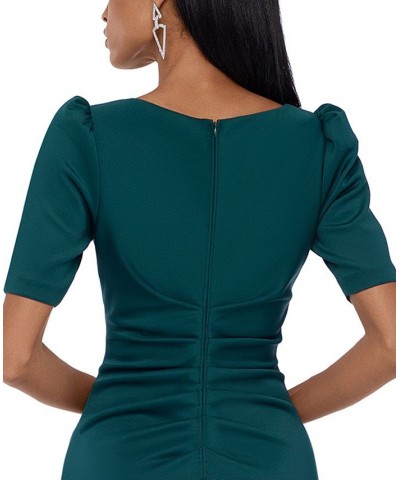 Ruched A-Line Gown Green $85.41 Dresses