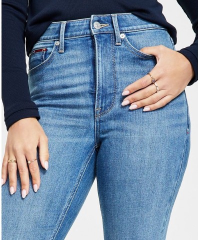 Women's Cold-Shoulder Long-Sleeve T-Shirt & High-Rise Flare-Leg Jeans Gardiners $25.80 Jeans