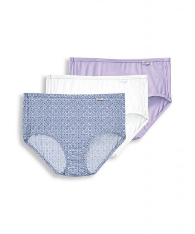 Elance Supersoft 3 Pack Cotton Brief Underwear 2073 Purple $14.15 Panty