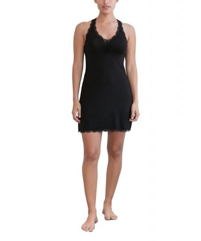 Women's All American Chemise Lingerie Black $22.56 Sleepwear