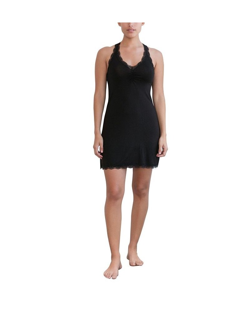 Women's All American Chemise Lingerie Black $22.56 Sleepwear