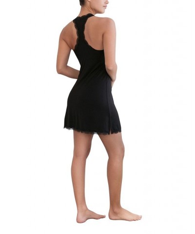 Women's All American Chemise Lingerie Black $22.56 Sleepwear