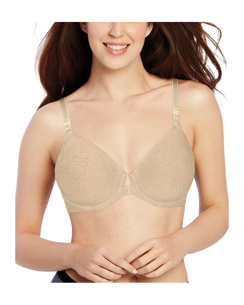 Comfort Revolution Front-Close Shaping Underwire Bra 3P66 Tan/Beige $12.40 Bras