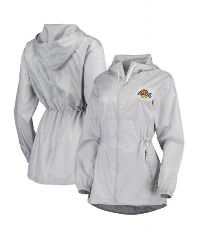 Women's Gray Los Angeles Lakers Flashback Full-Zip Jacket Gray $45.89 Jackets