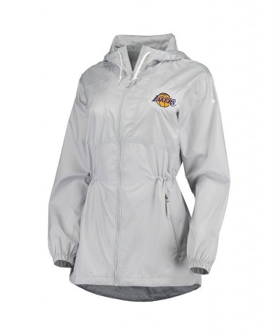 Women's Gray Los Angeles Lakers Flashback Full-Zip Jacket Gray $45.89 Jackets