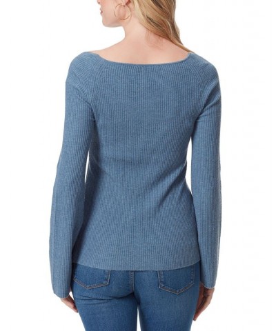 Calisata Sweetheart Neckline Top Blue $28.27 Tops