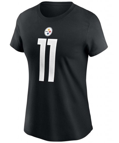 Women's Chase Claypool Black Pittsburgh Steelers Name Number T-shirt Black $23.39 Tops