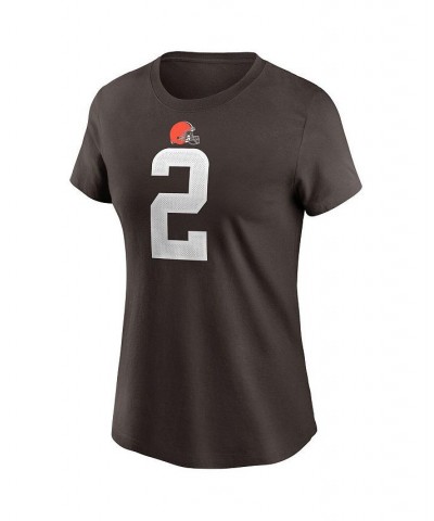 Women's Amari Cooper Brown Cleveland Browns Player Name & Number T-shirt Brown $29.99 Tops