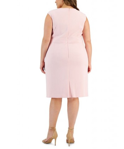 Plus Size Cap Sleeve Princess Seam Dress Tutu Pink $28.32 Dresses