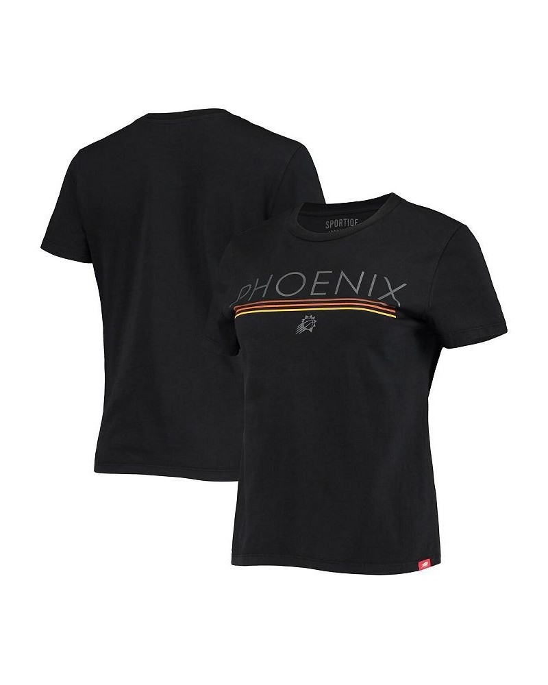 Women's Black Phoenix Suns Arcadia T-shirt Black $25.44 Tops