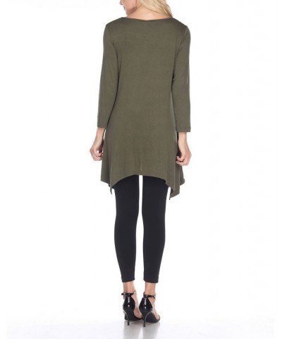 Maternity Kayla Tunic Top Olive $33.48 Tops