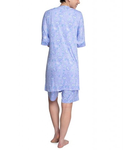 Plus Size 3-Piece Travel Set Purple $32.40 Sleepwear