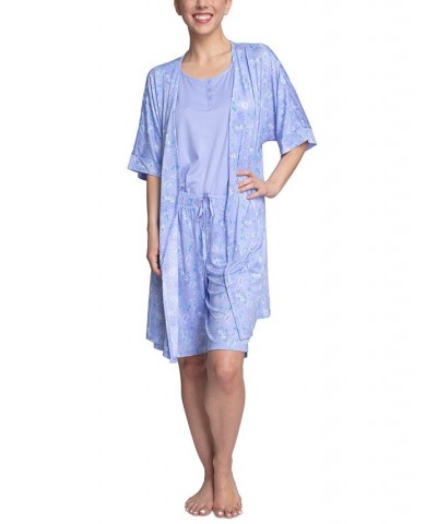 Plus Size 3-Piece Travel Set Purple $32.40 Sleepwear