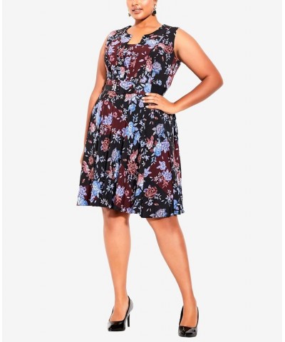 Plus Size Trendy Samantha Dress Black $55.47 Dresses