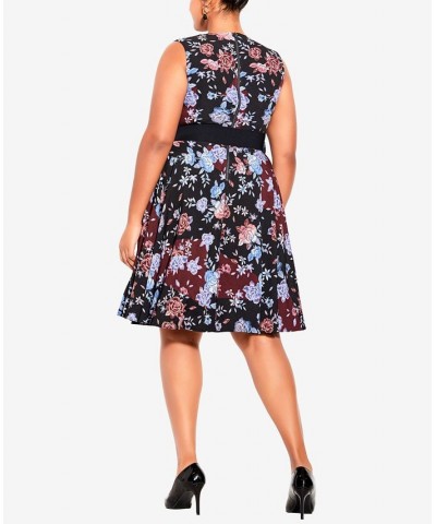 Plus Size Trendy Samantha Dress Black $55.47 Dresses