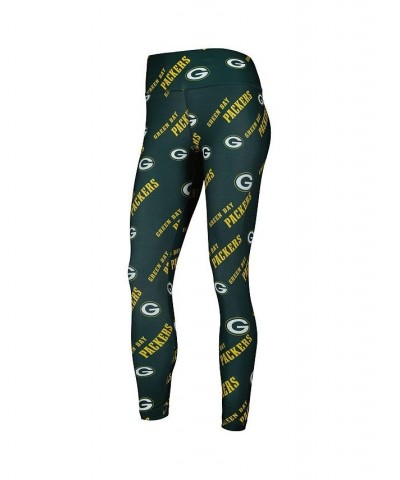 Women's Green Green Bay Packers Breakthrough Allover Print Leggings Green $23.92 Pants