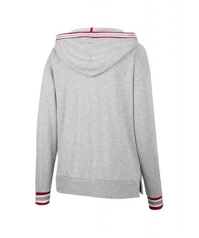 Women's Heathered Gray Alabama Crimson Tide Andy V-Neck Pullover Hoodie Heathered Gray $30.55 Sweatshirts