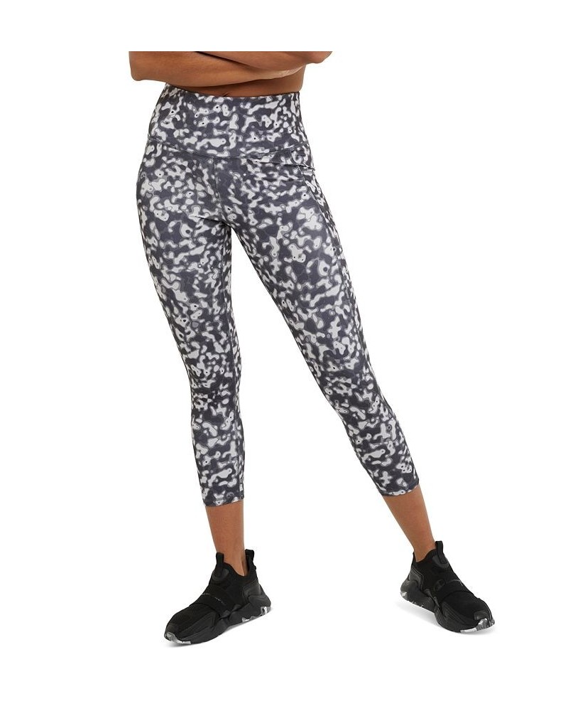 Women's Absolute Eco Printed High Rise 7/8-Length Leggings Spotty Animal Camo Neutral $22.04 Pants