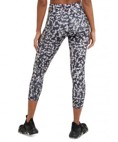 Women's Absolute Eco Printed High Rise 7/8-Length Leggings Spotty Animal Camo Neutral $22.04 Pants