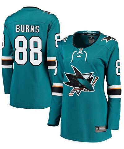 Women's Brent Burns Teal Home Breakaway Player Jersey Teal $80.00 Jersey