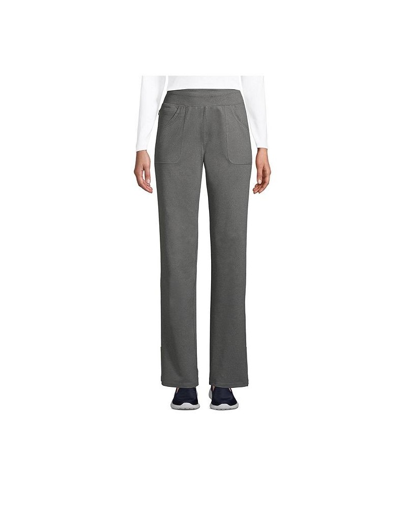 Women's Petite Active 5 Pocket Pants Gray $41.34 Pants