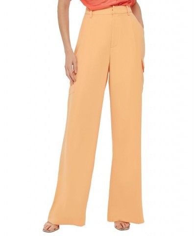 Women's High-Rise Wide-Leg Pants Canteloupe $49.98 Pants