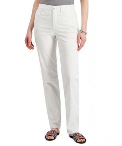 Women's Straight-Leg Jeans in Regular Short and Long Lengths Bright White $15.89 Jeans