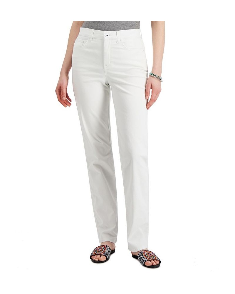 Women's Straight-Leg Jeans in Regular Short and Long Lengths Bright White $15.89 Jeans