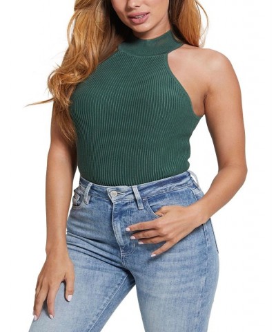 Women's Shayna Sleeveless Mock-Turtleneck Top Orange $29.67 Tops