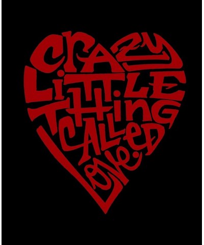 Women's Word Art Crazy Little Thing Called Love T-Shirt Black $21.45 Tops