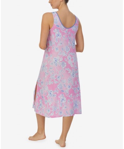 Women's Long Sleeveless Nightgown Pink $22.52 Sleepwear