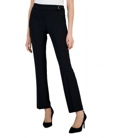 Women's Mid-Rise Stretch-Twill Trousers Black $40.05 Pants