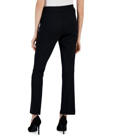 Women's Mid-Rise Stretch-Twill Trousers Black $40.05 Pants